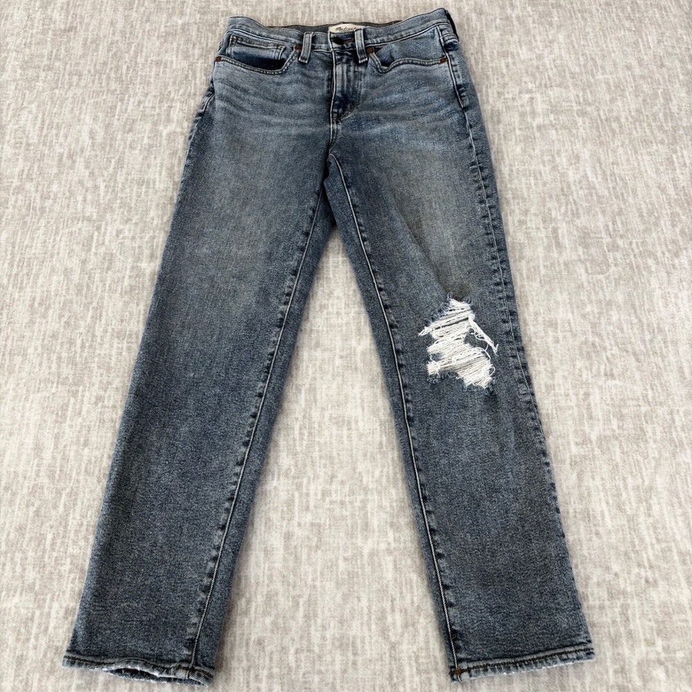 Madewell Women's Girljean‎ Girl Jean Denim Distressed Sz 24 Straight